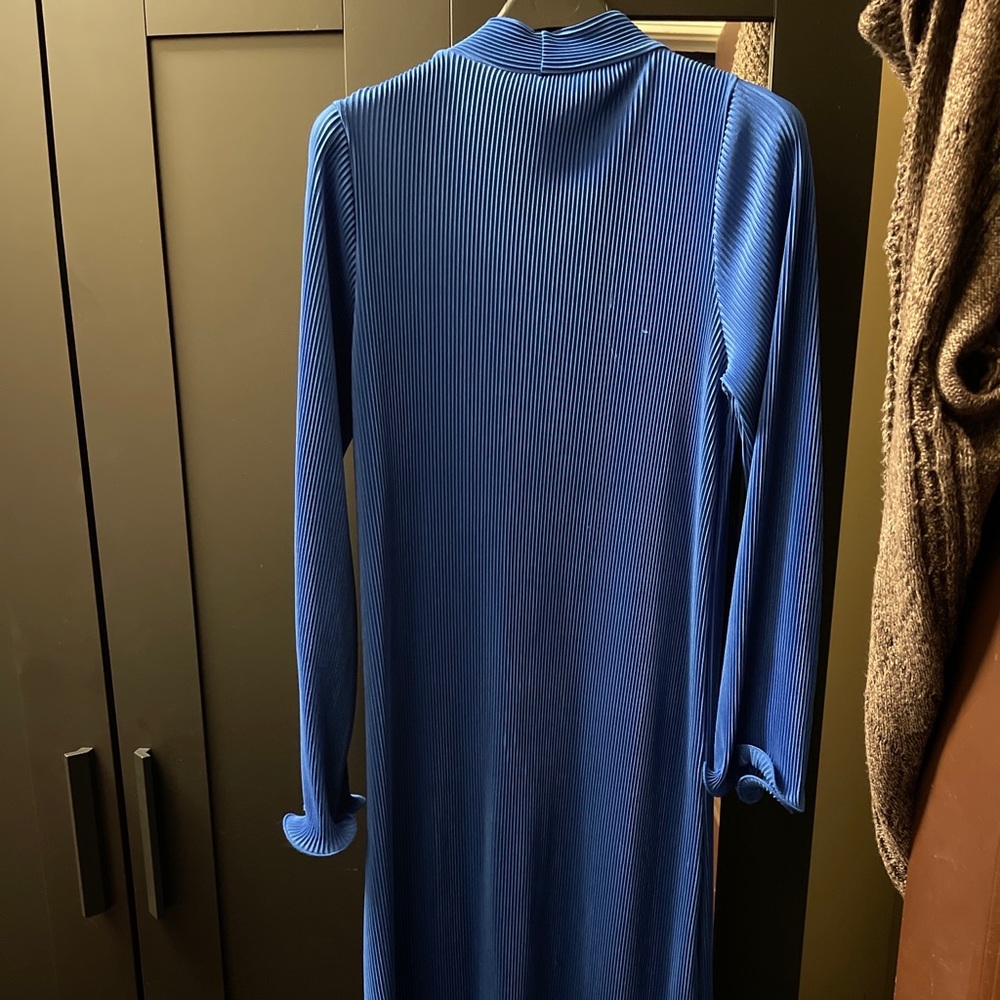 ZARA BLUE DRESS PREOWNED MIDI DRESS Size M